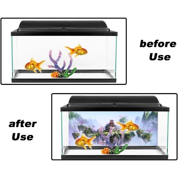 Akvariebakgrund Dekor 3D Bakgrund Affisch Dekoration för Akvarier och Terrarier