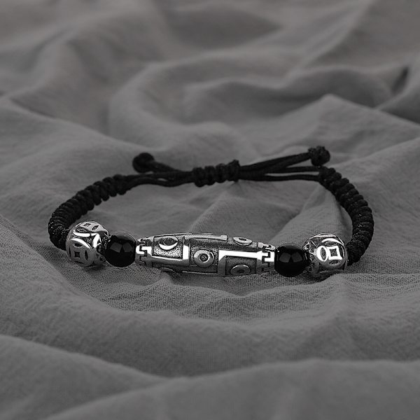 Parbracelet i flätad stil, retro etnisk, justerbar