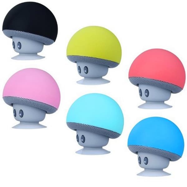 Sopp Bluetooth-høyttaler, kraftig lyd, multifunksjon, sugekopp