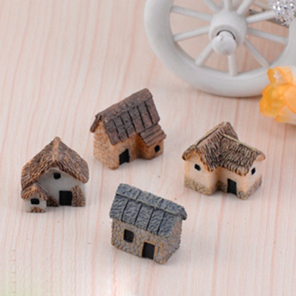 Mini House Fairy Garden Miniatyrer Villa Slott Figurine Terrari