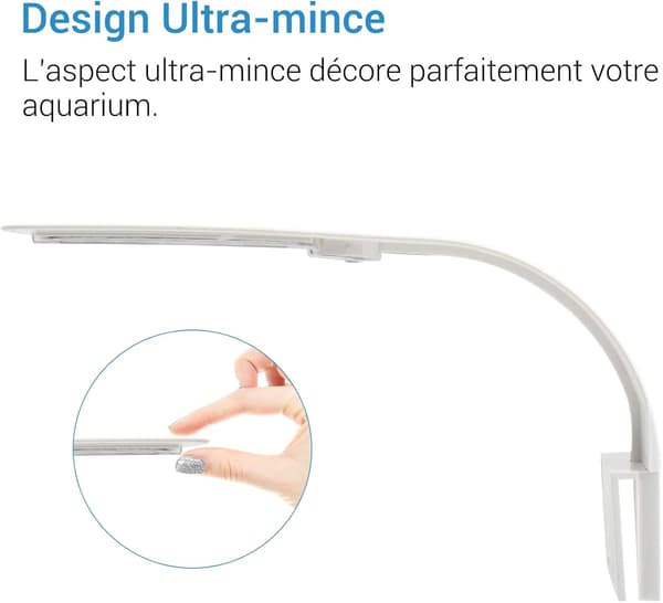Ultra-lille LED-lys til små akvarier, Mini akvarium klipslys