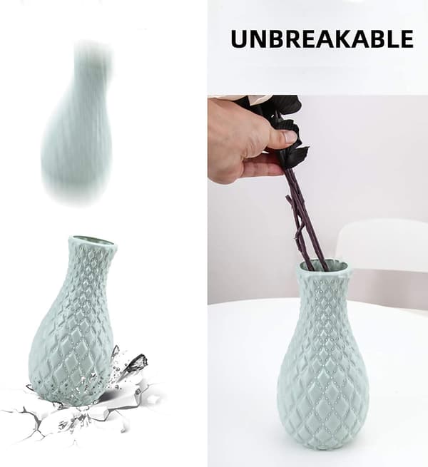 Plastvaser for blomster, holdbare og moderne dekorative blomstervaser