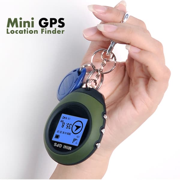 Mini GPS-navigasjon, bærbar utendørs posisjonsfinner med nøkkelring