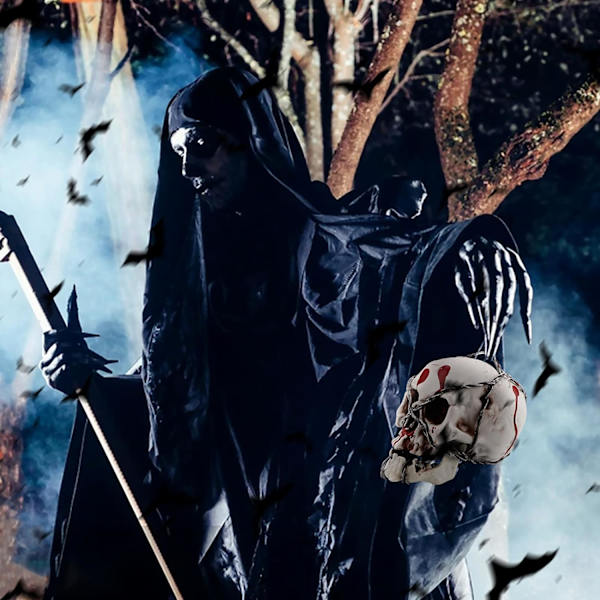 Skallemodell, Realistisk Halloween Resin Människokranium Häxkonst