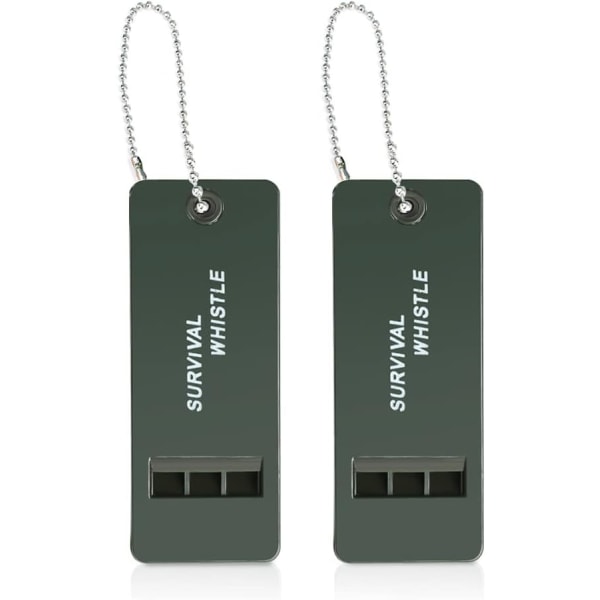 2-pack Nödsignalvisselpipa med tre hål, Hög Ljudsignal