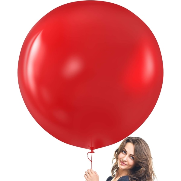 3-pack Jätte Röda Ballonger - 8 st 36 Tums Jätte Röda Ballonger för Foto
