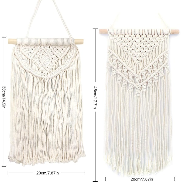 Macrame Väggbonad, Drömfångare Handgjord Bomullsdrömfångare