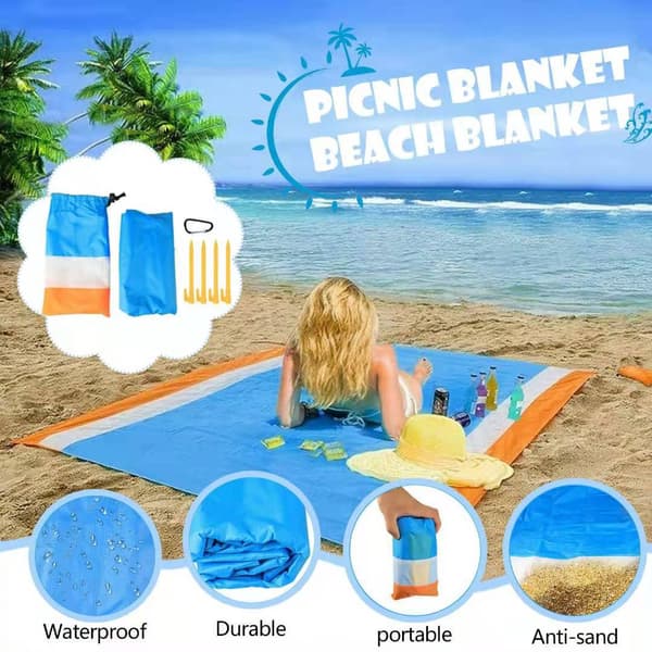 Picknickfilt Beachmatta Picknickmatta, Strandfilt Extra Stor Pi