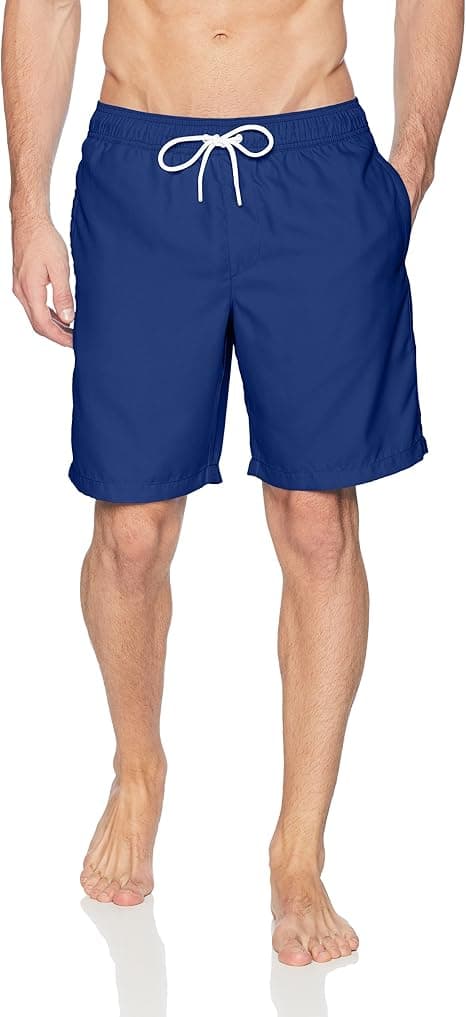 Mænds 9\" Indvendig Benlængde Hurtigtørrende Badebukser Strandshorts (M) Blå