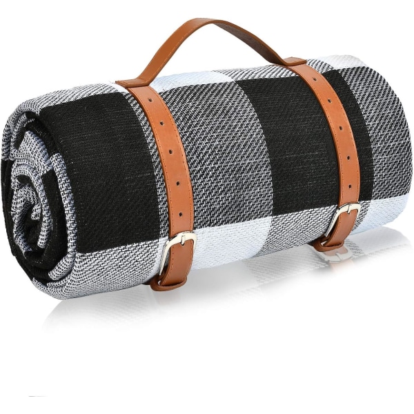 Vattentät Picknickfilt 200×200cm, Bärbar Vikbar Picknickmatta