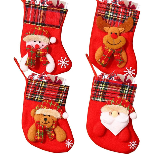 4 stycken julstrumpor julstrumpor julstrumpor