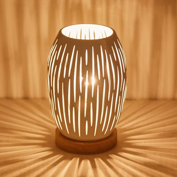 E27 60W hvit bordlampe til hjemmet, enkel skrivebordsbelysning, AC-lys