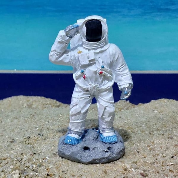 Astronaut Resinfigur för Hemmet Retro Staty Dekoration Ornament