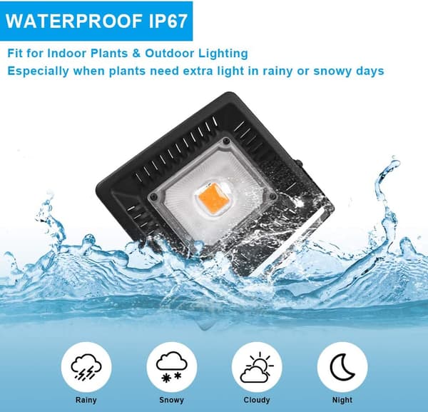 Imitert sollys plantefylllys 500w (4000k sollys)