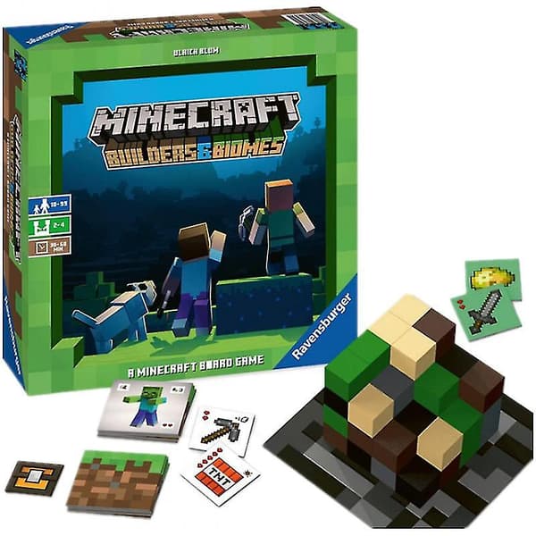 Minecraft Builder ja Biomit - Lautapeli