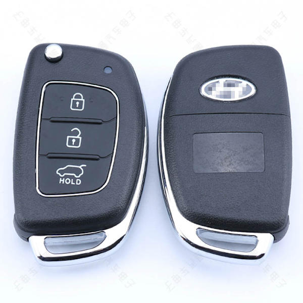 3 Knaps Flip Nøgle Etui til Hyundai I10 I20 I40 Ix35 Santa Fe Fjernbetjening