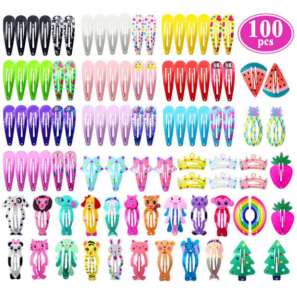 100 kpl Liukumattomat Metalliset Hiuspinnit Hiuspinnit Lapsille Teineille Naisille