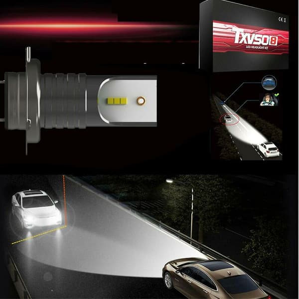 LED Bilfrontlykter 2 stk 110w H7 LED Bilfrontlykter 3000K