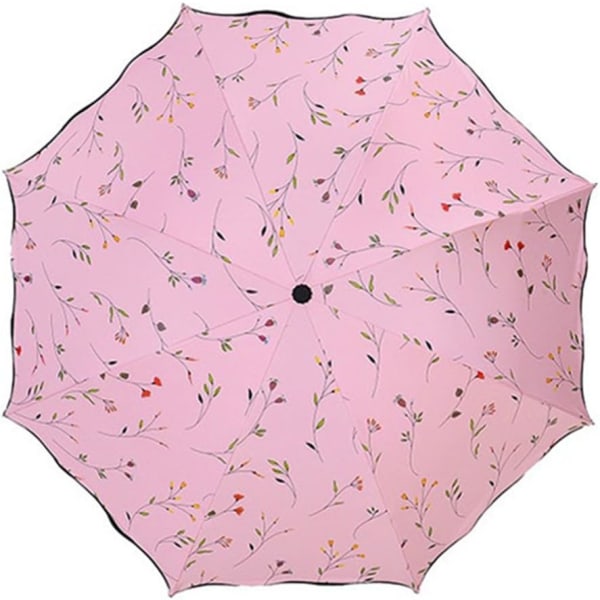 Paraplyer Anti UV Folding Paraplyer Dame Parasoller Kvinde Foldin