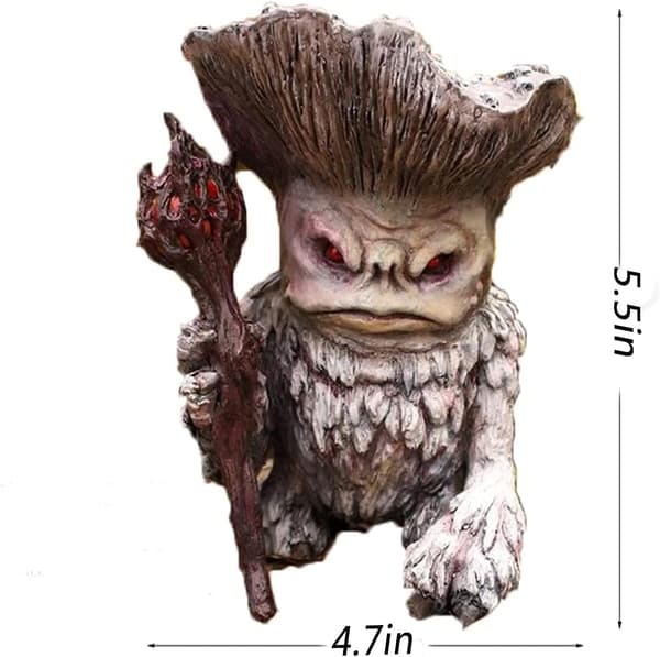 Eventyrsopp Monster Sjaman Trollmann Troll Statue Miniatyr Eventyr