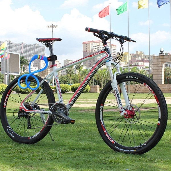 Kombinerat kedjelås cykellås med nummerkod 12 mm cykel
