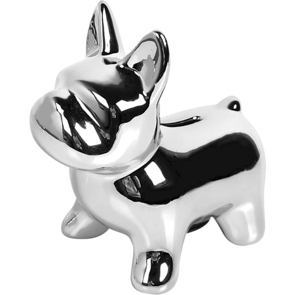 Valp Spargris (Silver), Spargris för Barn, Originell Present