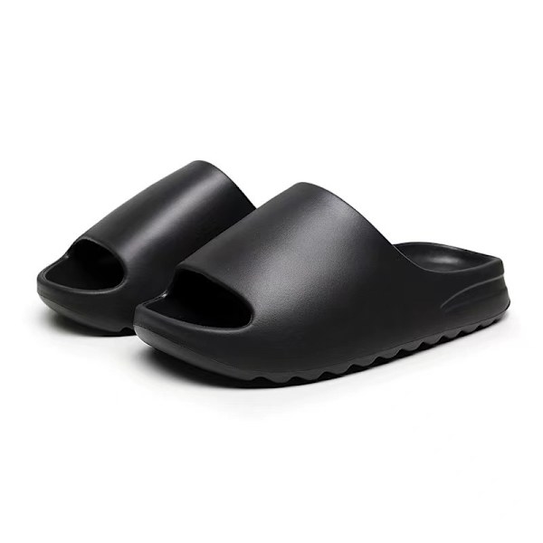 (M) Cloud Slippers for kvinner, Unisex EVA Soft Recovery Slippers, tykksålede Pillow Slippers for menn med åpen tå, dusjsko for utendørs bruk og