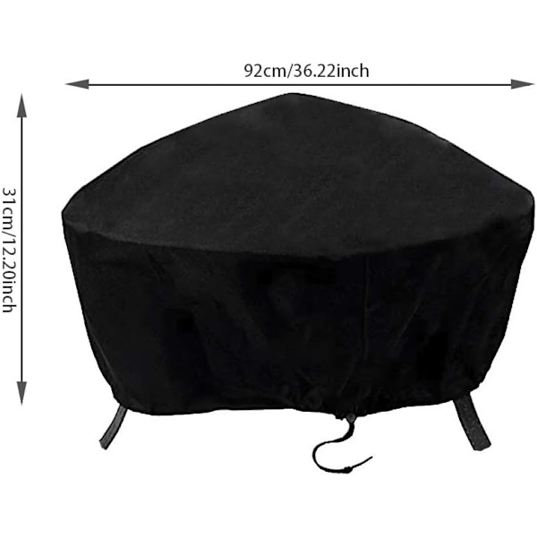 Eldstadsskydd Grillskydd BBQ Skyddsplast Eldstadsskydd Utomhus Eldstadsskydd med dragsko (92 x 31cm)