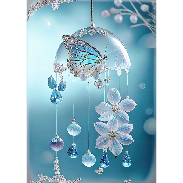 30x40cm, Butterfly Diamond Art Kit 5d diamantmålad strass