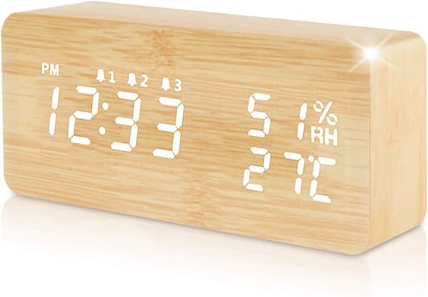 Acelectronic LED-puinen herätyskello, digitaalinen herätyskello sähköinen