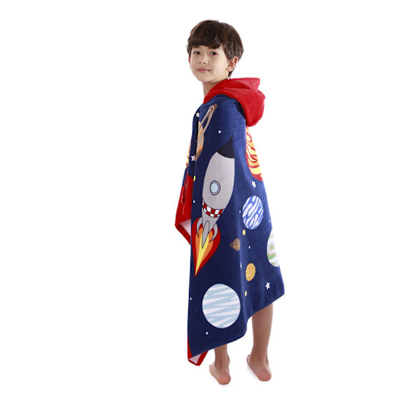 (Rymd) Barnens Bad Poncho, Barnens Badhandduk, Strand Simning Barnens Badrock, Absorberande