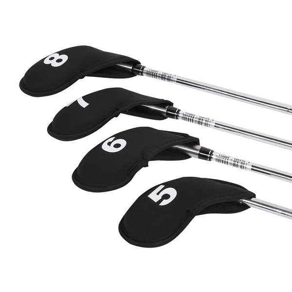 10 stk. Sorte Neopren Golf Jern Covers Sæt