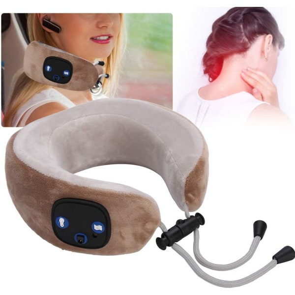 Elektrisk massageapparat til halshvirvelsøjlen, der ælter væv fra halshvirvelsøjlen