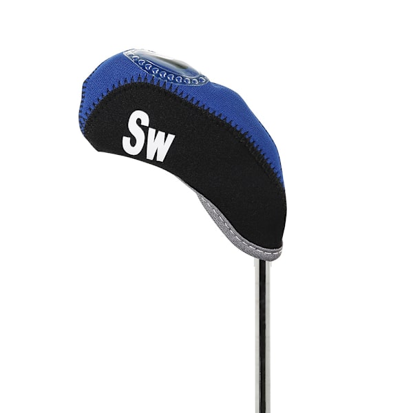 (14,5x8x1cm) 12 st/set Nummertryckta golfjärnklubbsöverdrag med transparent fönster