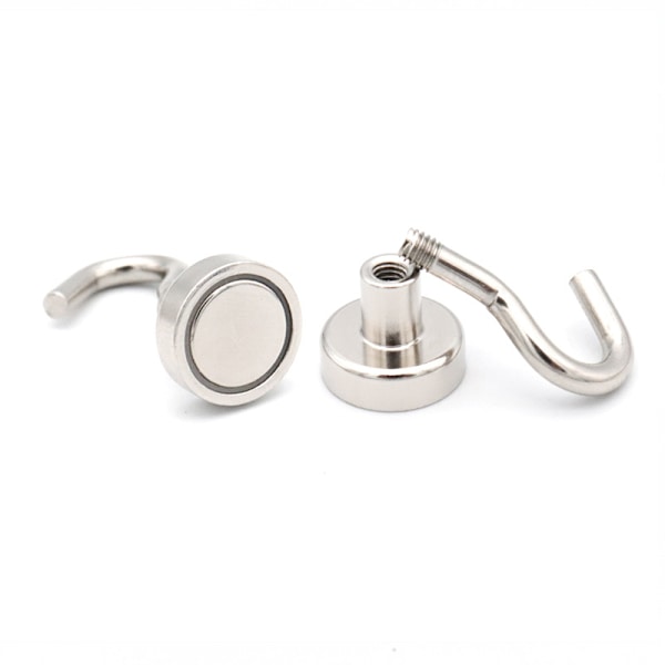 10-pack Magnetiska Krokar, 10kg+ Stark Magnet med Kylskåpskrok, Tung