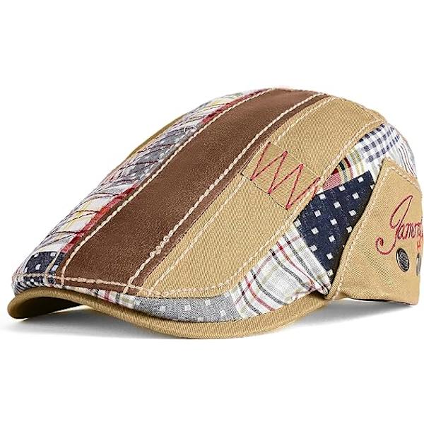 Beret för Män Sommar Andningsbar Backstage Hatt Newsboy Cap Flat Cap