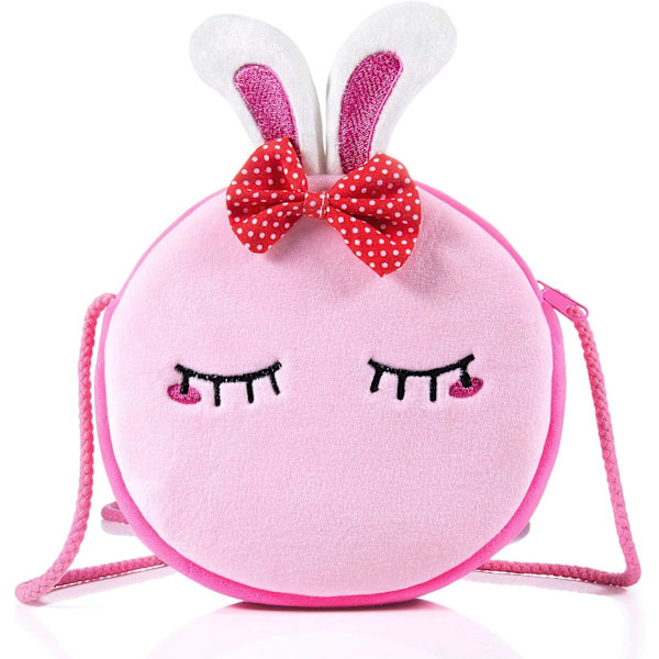 Handväska Liten Flicka Söt Axelväska Crossbody Plush Barnflicka