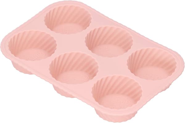 DIY Silikon Bakform, 6 Hål Runda Kakor Chokladpudding Mo