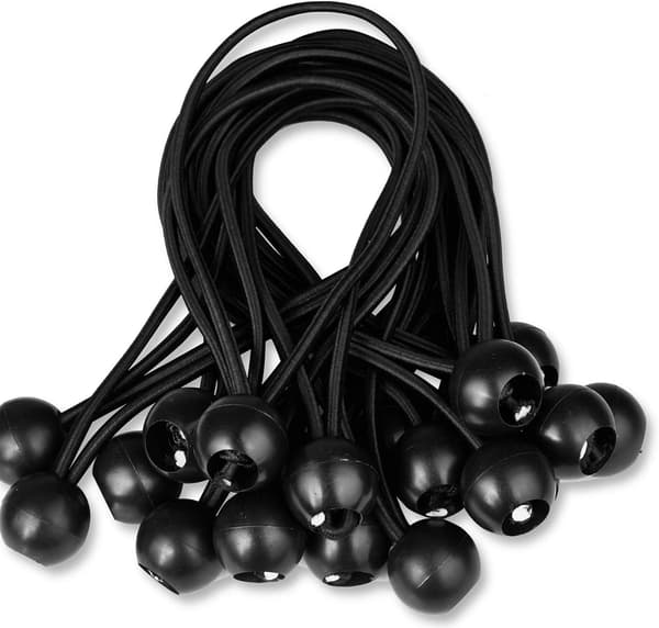 16 stk presenningsstrammer Kule-strammere Elastisk strammer Gummi