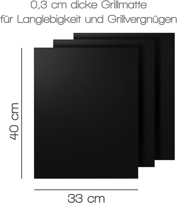 3Grillmatte - Universell grillmatte for grill og ovn - Grillfolie