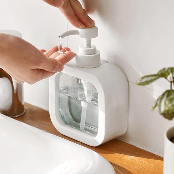 2 stk. flydende sæbedispenser køkkensæbedispenser shampoo og brusegeldispenser, sæbedispenser, til køkken, bruser (300 ml)