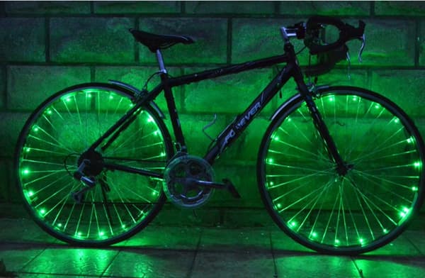 2-pack Däck LED Cykelhjulsljus med 100% Starkare och Synlighet