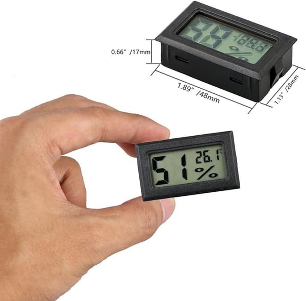 4-pakning Mini Rundt Innendørs Hygrometer Termometer Måler Celsius eller