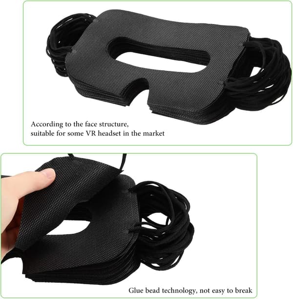 100 stk. VR-masker (sort), maske til øjne