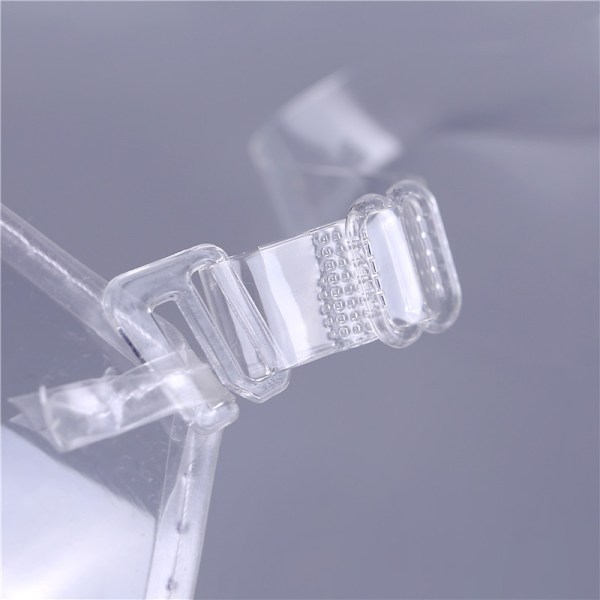 Sexig Kvinna 3/4-kopp Transparent Klar Push Up BH Ultratunn Rem