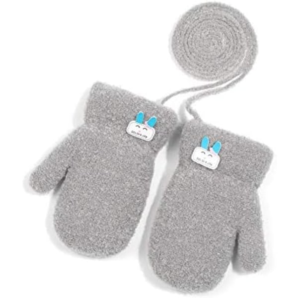 Bleu foncé - gants chauds d'hiver pour bébé/enfant en bas âge, Gants  tricotés en