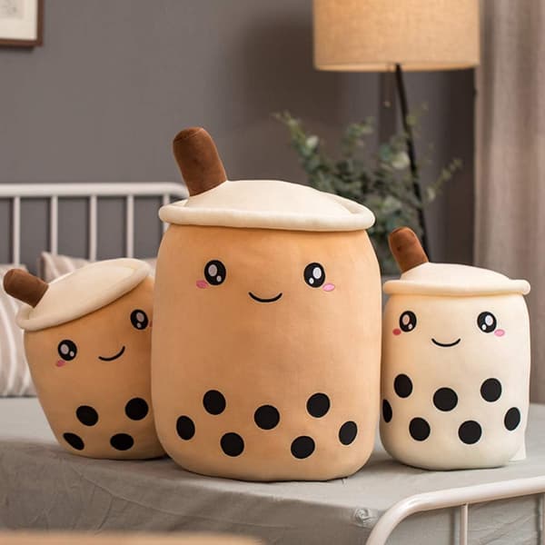 Plush-lelu, Bubble Tea -pehmolelu, Koristeellinen pehmuste, Söpö
