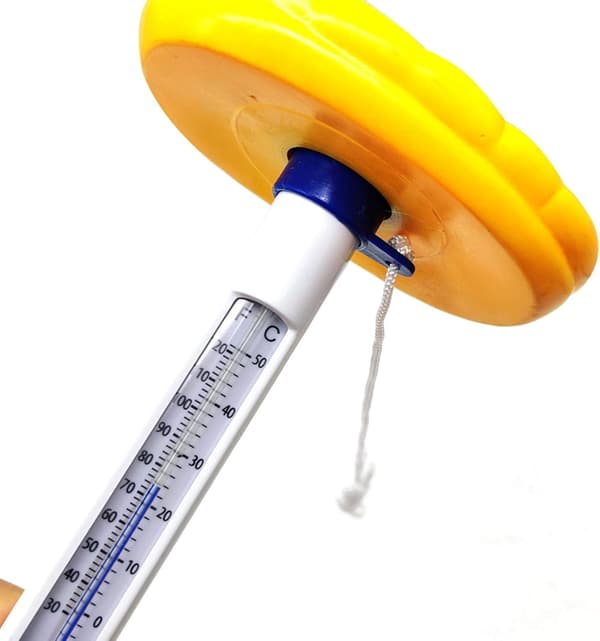 Flydende Pooltermometer - Pooltermometer med Reb - Vandtemperaturtermometer