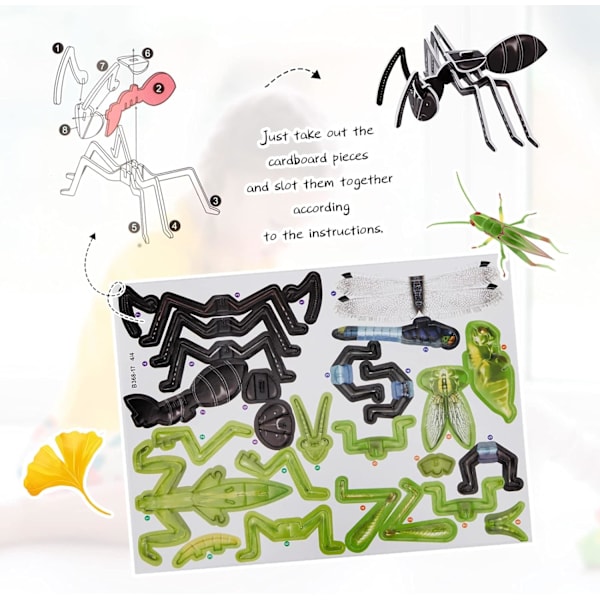3D Pusselset för Barn, DIY Pappers Dinosaurie Pussel Tyrannosaurus R