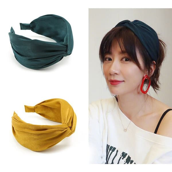 (Solid) 3 stk. Hårbånd for kvinner Boho Wrap Sløyfe Mote Hårbånd Elastisk Twist Hår